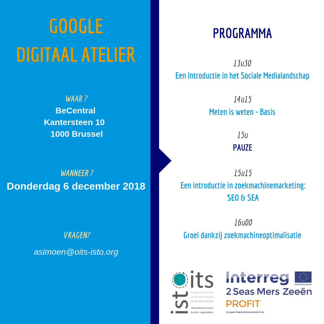 INFO Google Atelier PROFIT Nieuwsbrief